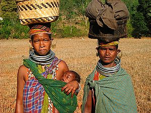 बोंडा जनजाति के लोग, उड़ीसा